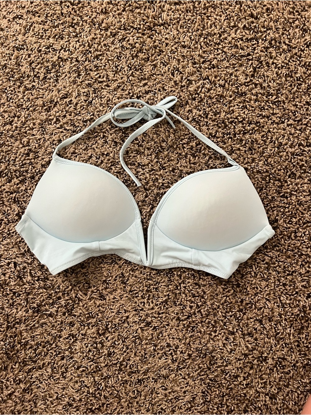 Victoria's Secret Pale Blue Halter Push-Up Bra